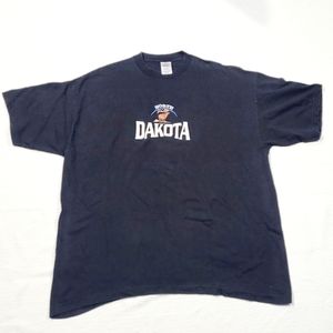Vintage 90"s All Embroidered North Dakota Men's Tee size XXL